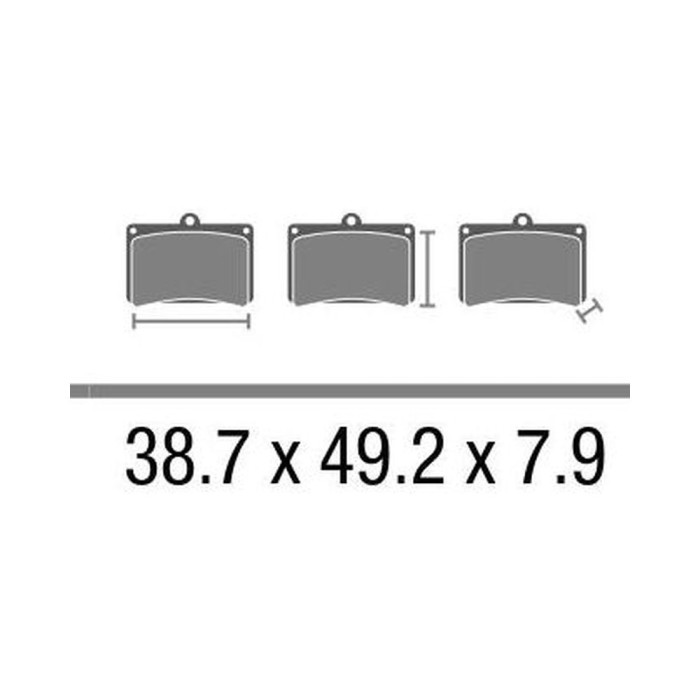 Set Pasticche Brembo 07su26sa Sint. Road Ant.