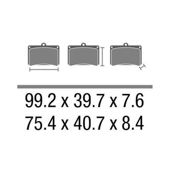 Set Pasticche Brembo 07su31sd Sint. Off-road Nd