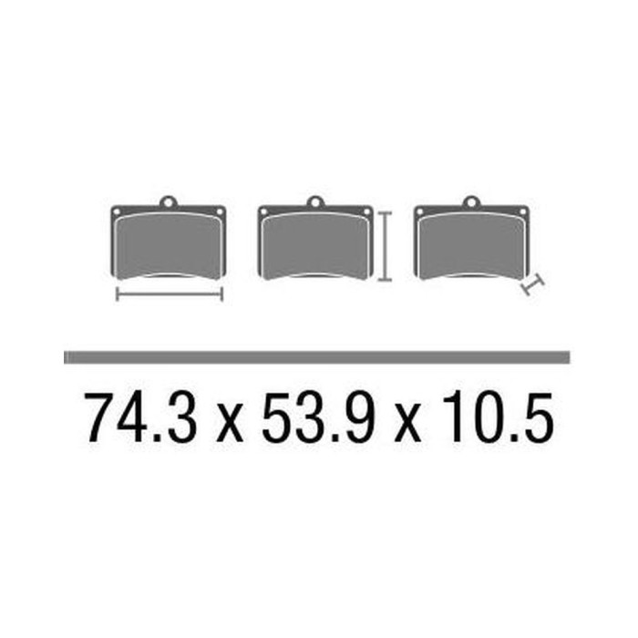 Set Pasticche Brembo 07ya17sp Sint. Road Post. Nd