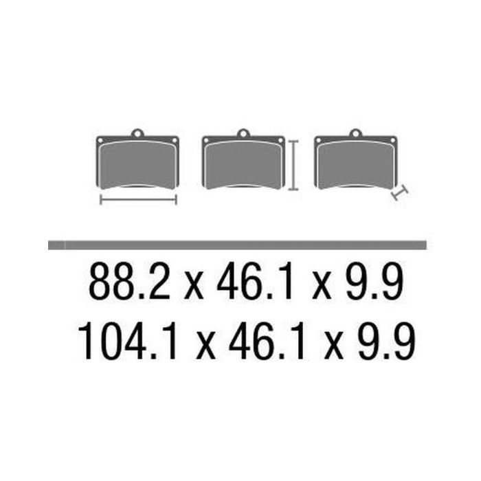 Set Pasticche Brembo 07ya25sa Sint. Road Ant. Nd