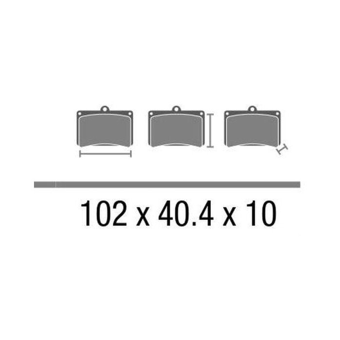 Set Pasticche Brembo 07ya27sa Sint. Road Ant. Nd