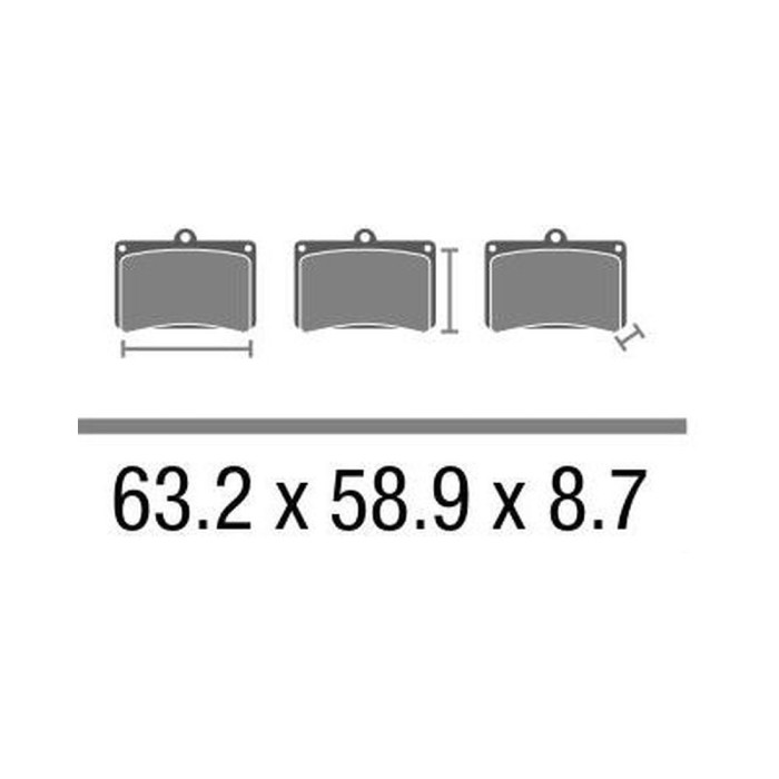 Set Pasticche Brembo 07ya40sp Sint. Road Post. Nd