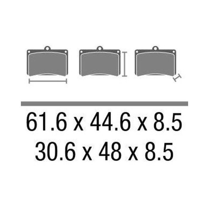 Set Pasticche Brembo 07ya46sa Sint. Road Ant.
