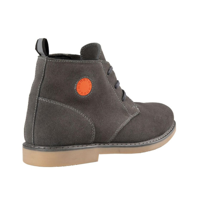 Scarpa Alta In Pelle Bovina Scamosciata Mod Kent 261 Grigio