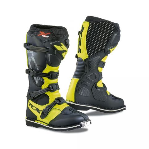 Botte F Off Road Tcx X-blast Noir/blanc/jaune