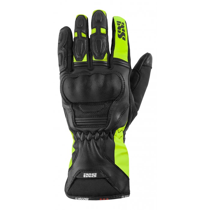 Glove Ixs Glasgow Black Yellow Fluo