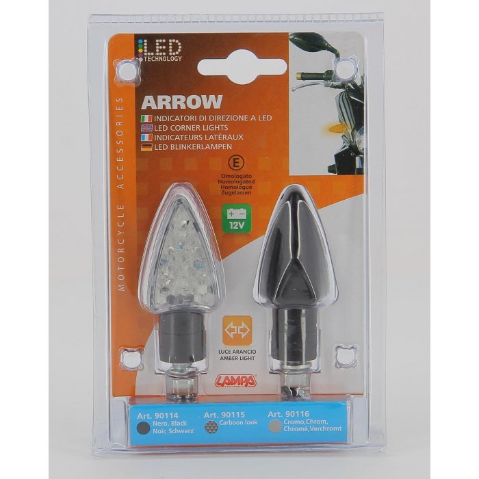 la90114-hd-0000.jpg| COPPIA FRECCE AL LED LAMPA OMOLOGATE MOD ARROW NERE