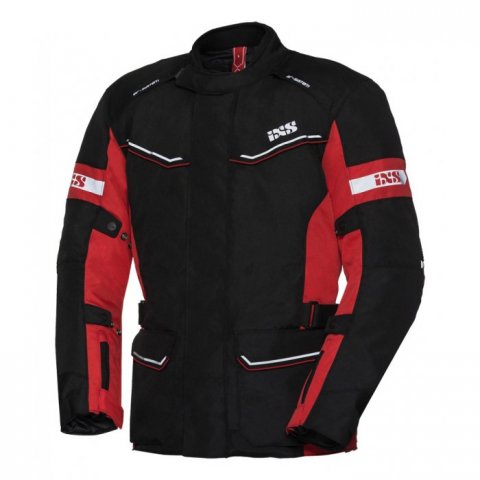 Chaqueta de mujer Tour Ixs Evans St Negro Rojo Blanco