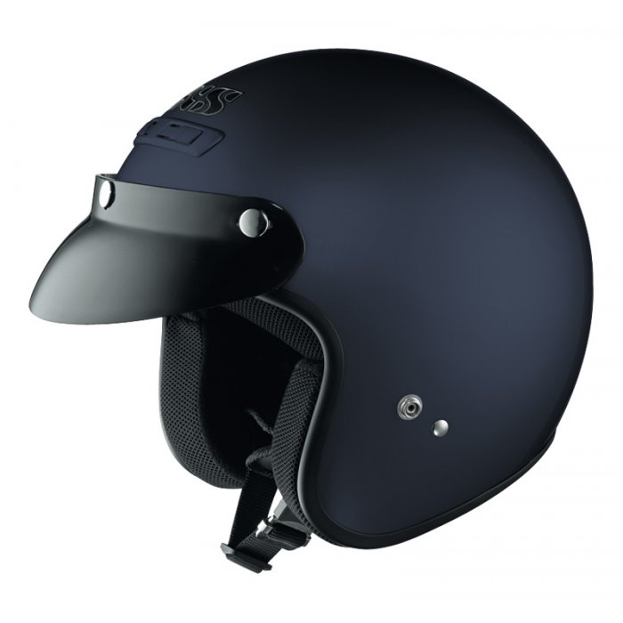 Jet Helmet 3 botones Ixs Hx104 Negro Mate