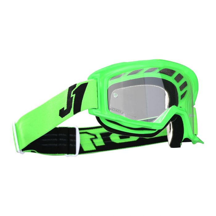 Maschera Cross Just1 Goggle Vitro Fluo Green