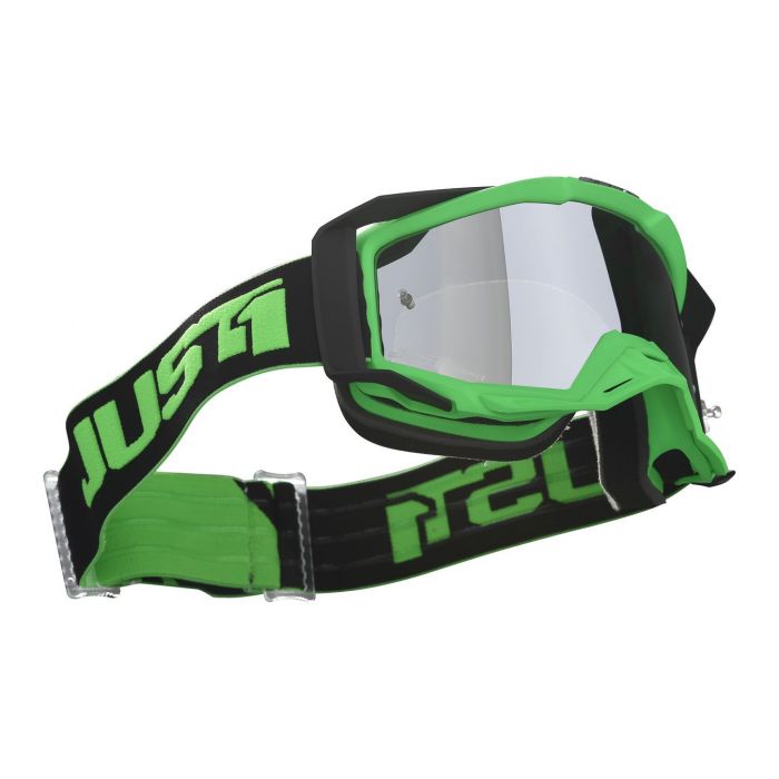 Maschera Cross Just1 Goggle Iris Track Black Green