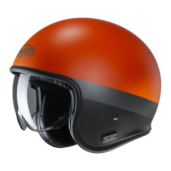 Casco Hjc Jet V30 Perot Orange Black