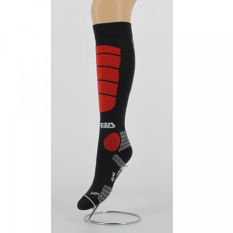 Acerbis Mx Impact Socks Nero/rosso