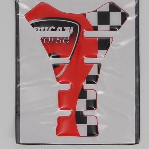 Protección del tanque Ducati rojo