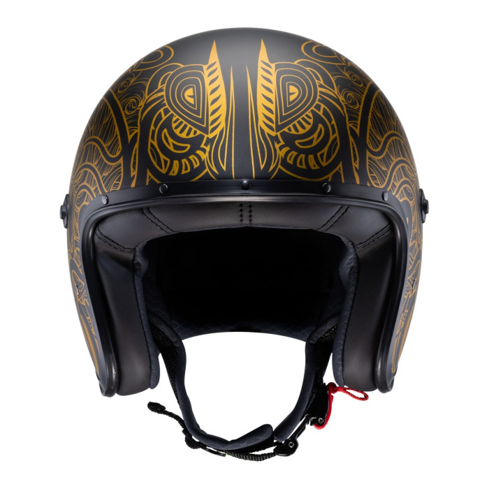 Casco Jet Caberg Freeride Maori Matt Black/gold