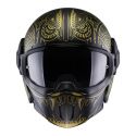Casco Jet Caberg Ghost Maori Matt Black/gold