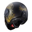 Casco Jet Caberg Ghost Maori Matt Black/gold