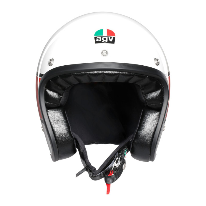 Casco Jet Agv X70 E2205 Multi Mino 73 White/red