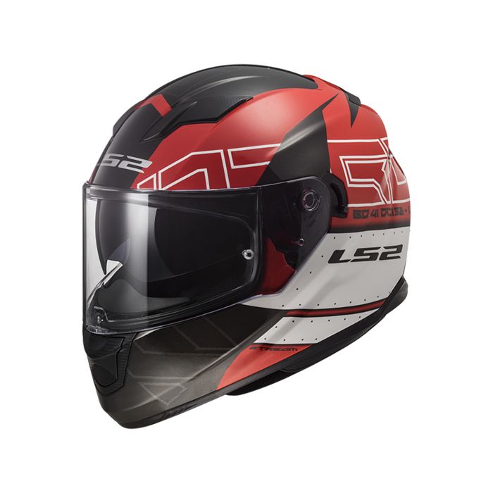 Casco Integrale Ls2 Ff320 Stream Evo Kub Red Black