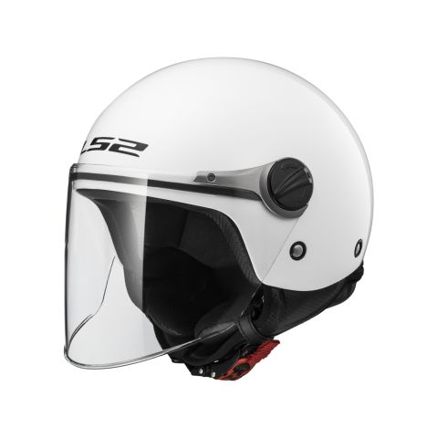 Casco Jet Bambino Ls2 Of575 Wuby Junior Gloss White