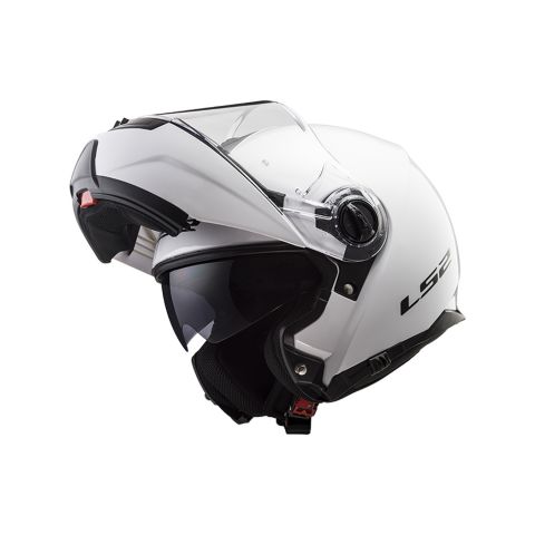 Modular Helmet Ls2 ff325 strobe gloss white