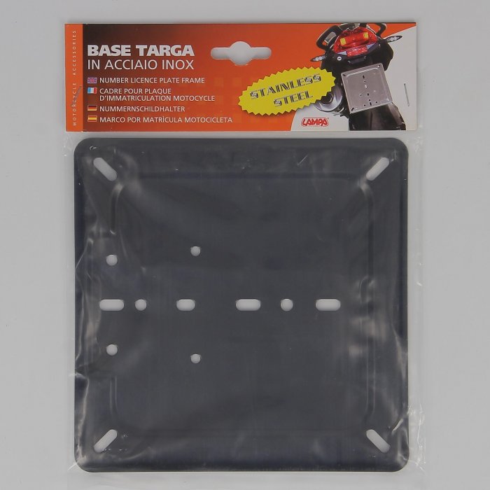 la90148-0000.jpg| BASE TARGA IN ACCIAO INOX NERO