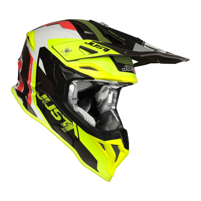 Casco Off-road / Cross Just1 J39 Reactor Fluo Yellow