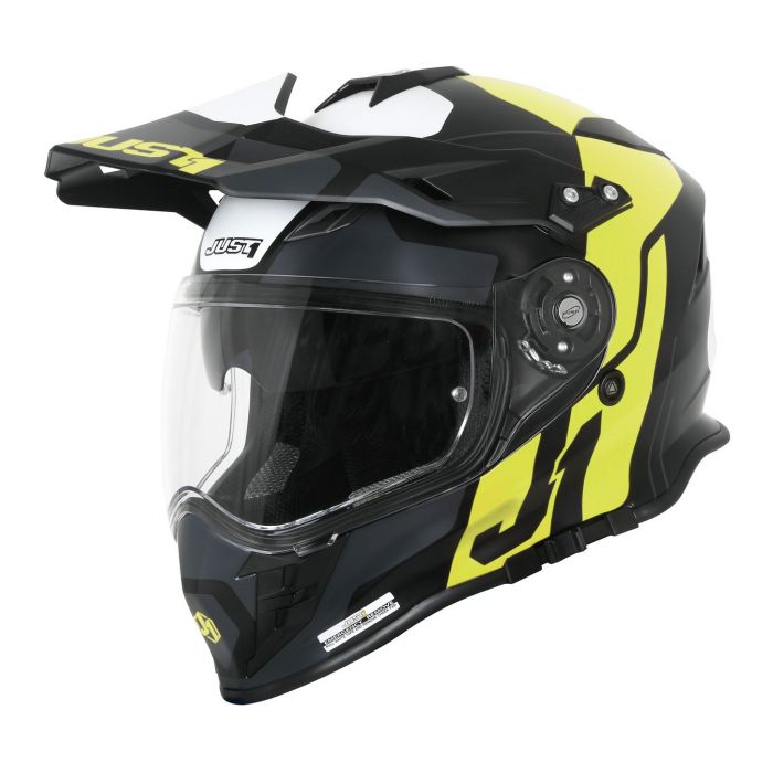 Casco On-off Touring Just1 J34 Pro Tour Fluo Yellow
