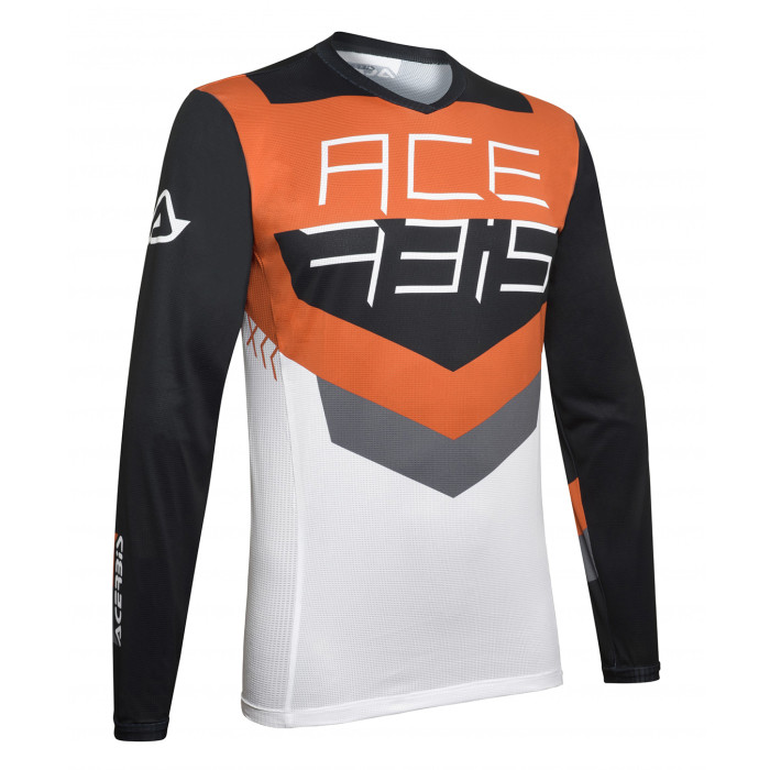 Maglia Mx Track Acerbis Nero/arancio