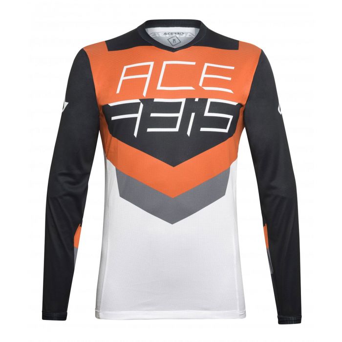 Maglia Mx Track Acerbis Nero/arancio