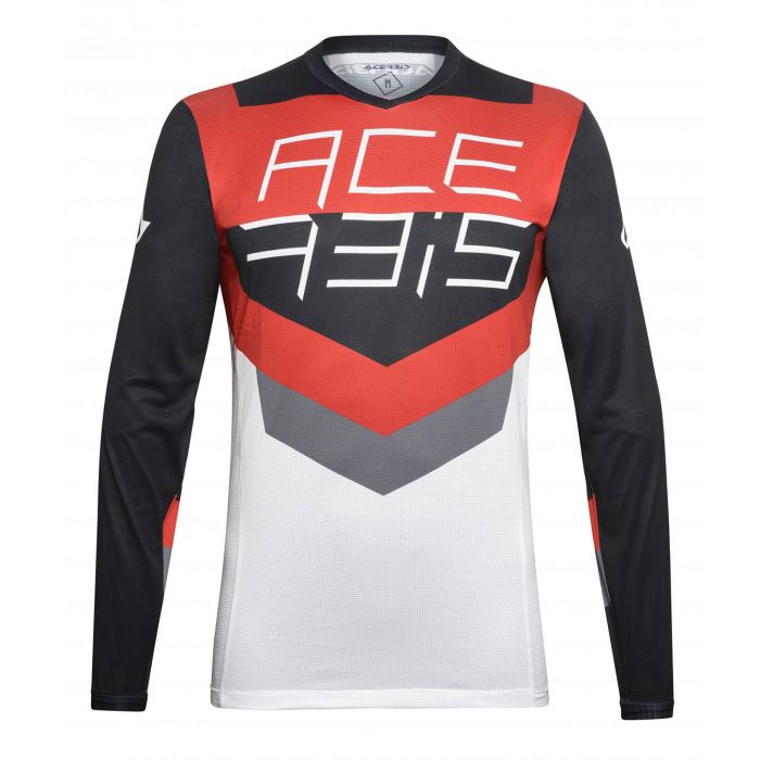 Maglia Mx Track Acerbis Nero/rosso