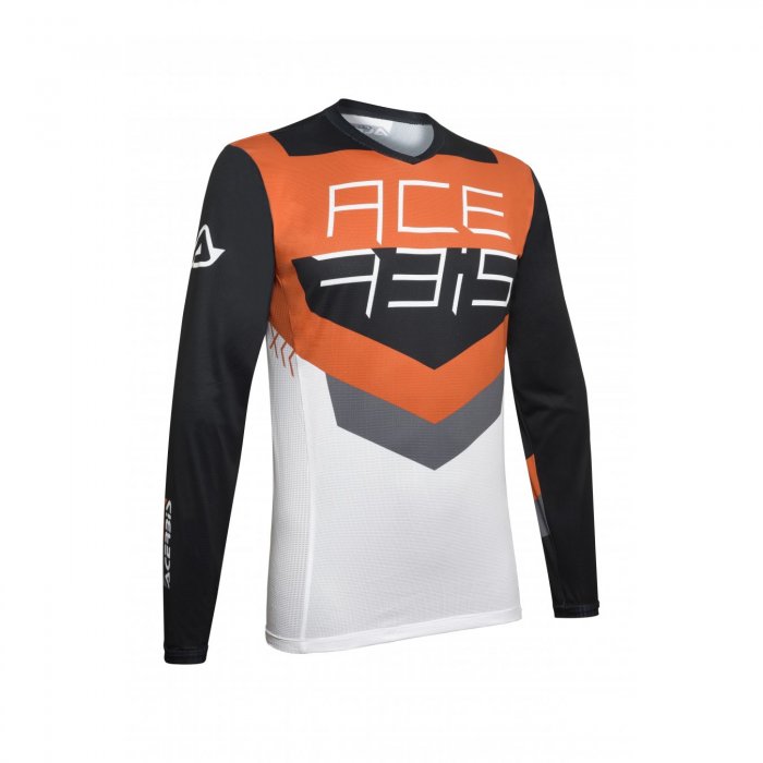 Mx Track Acerbis Jersey Noir/orange