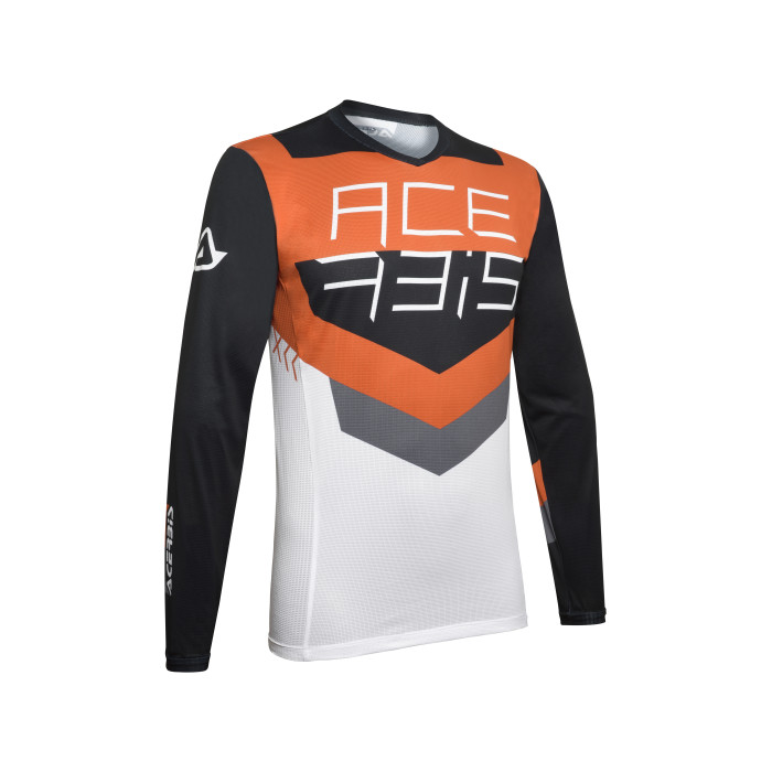 Mx Track Acerbis Jersey Negro/naranja