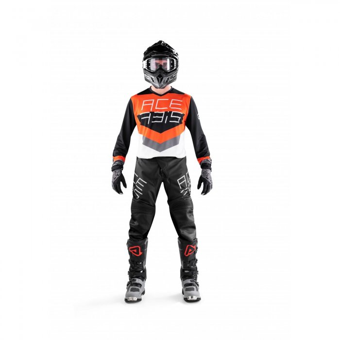 Maglia Mx Track Acerbis Nero/arancio