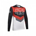 Mx Track Acerbis Maillot Noir/rouge