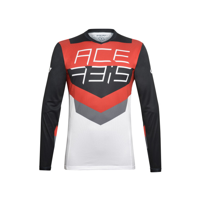 Mx Track Acerbis Jersey Negro/rojo