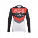 Mx Track Acerbis Maillot Noir/rouge