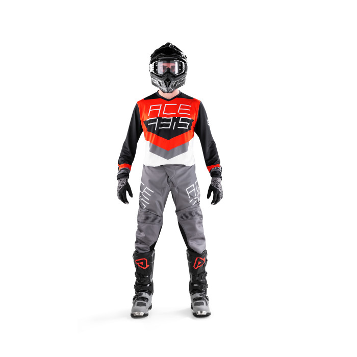 Mx Track Acerbis Jersey Negro/rojo