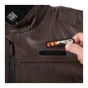 Giacca In Vera Pelle Di Capra Ce Tucano Urbano 8189mf079 Pel 2g Marrone