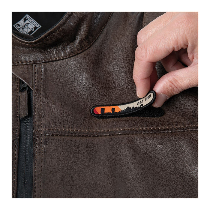 Giacca In Vera Pelle Di Capra Ce Tucano Urbano 8189mf079 Pel 2g Marrone