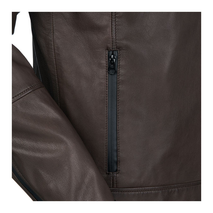 Giacca In Vera Pelle Di Capra Ce Tucano Urbano 8189mf079 Pel 2g Marrone