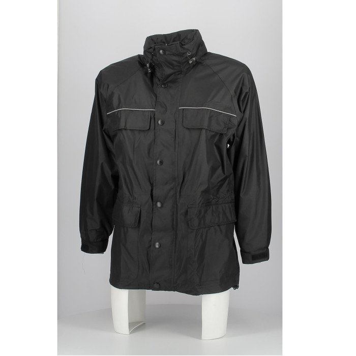 ojr02.n-hd-0000.jpg| GIACCA IMPERMEABILE OJ TOP 4 TASCHE NERO