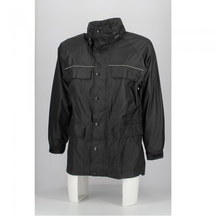 ojr02.n-hd-0000.jpg| GIACCA IMPERMEABILE OJ TOP 4 TASCHE NERO