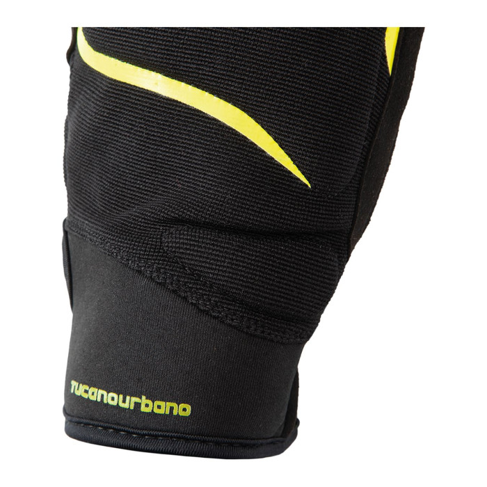 Guanto Tucanourbano 9961hw Mod. Lady Miky Nero - Giallo Fluo