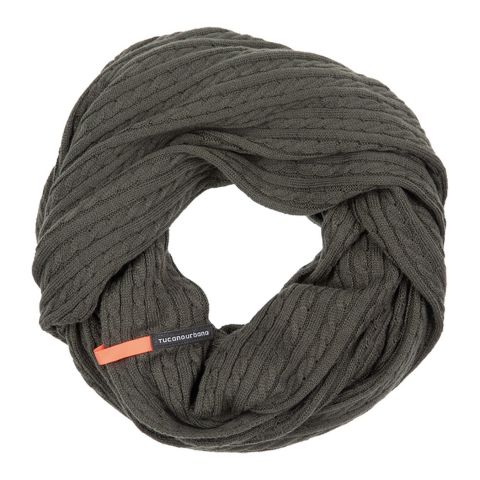 Collare A Tubo Multiuso Tucanourbano Sharpei Treccia Verde Scuro