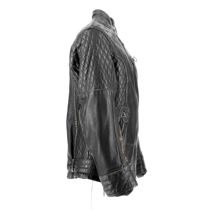 he5422.01-hd-0005.jpg| GIACCA DONNA IN MORBIDA PELLE HELD ASPHALT QUEEN NERO