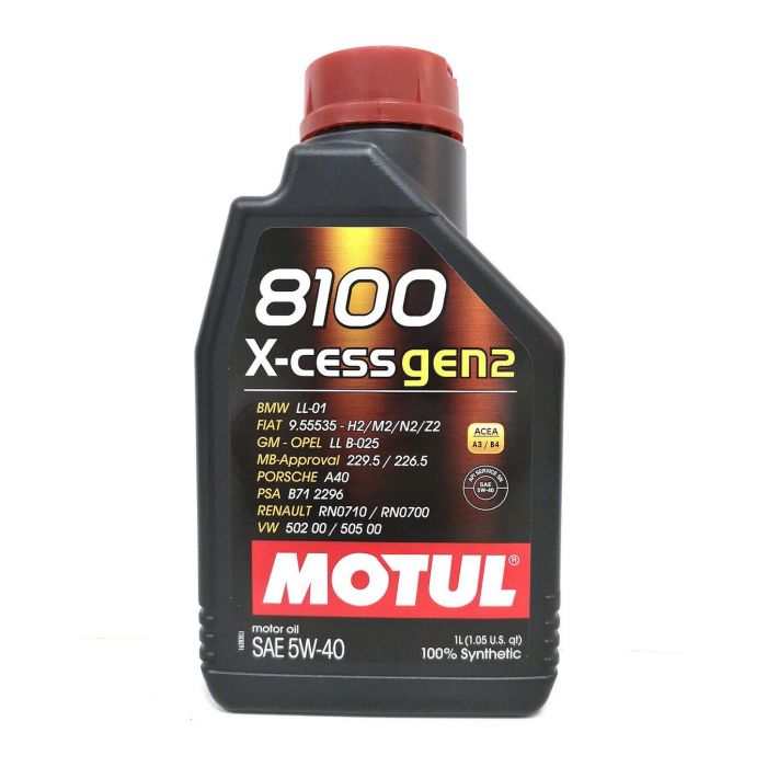 Olio Motul 8100 X-cess Gen2 5w40 Per Auto Conf 1lt Sintetico