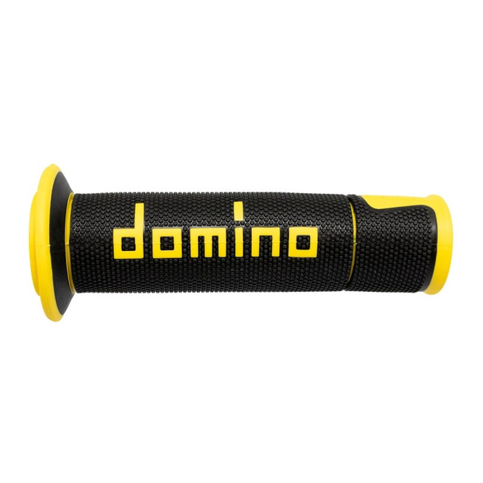 Manopole Domino A450 Scooter/stradali 120mm Nero Giallo