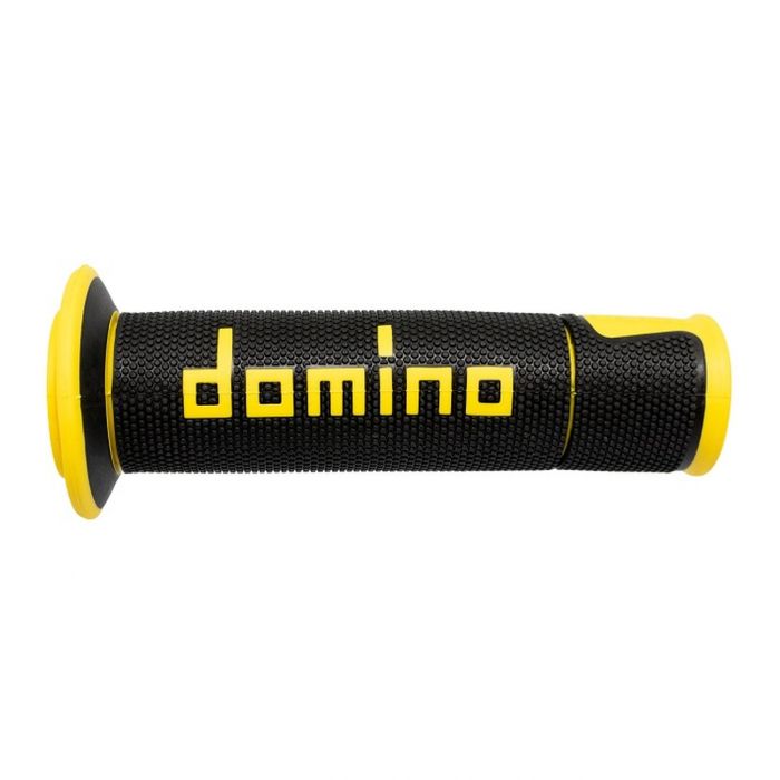 Manopole Domino A450 Scooter/stradali 120mm Nero Giallo