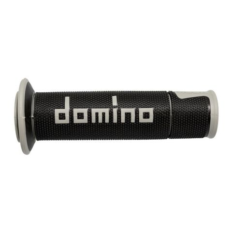 Manopole Domino A450 Scooter/stradali 120mm Nero Grigio